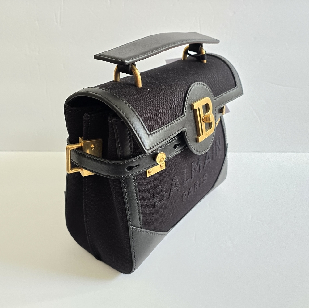 Balmain B-Buzz 23 Top Handle Bag Black - Picture 2 of 10